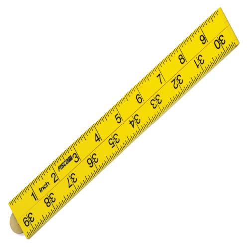 Fisco Xfy1me Yellow Abs Nylon Rule 1 Metre /