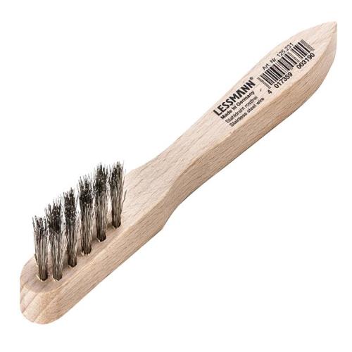 Lessmann Spark Plug Brush 3 Row Stainless Ste