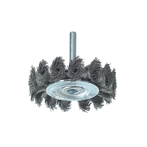 Lessmann Knotted Wheel Brush + Shank 75x8mm
