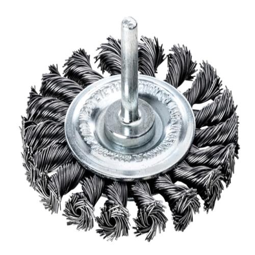 Lessmann Knotted Wheel Brush With Shank 75 X