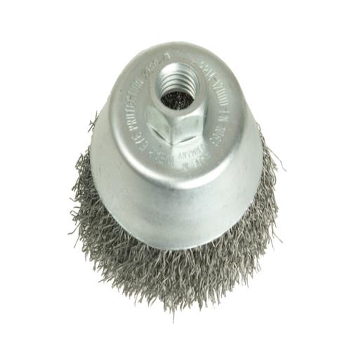 Lessmann Cup Brush 75mm M14x0.35 Steel Wire