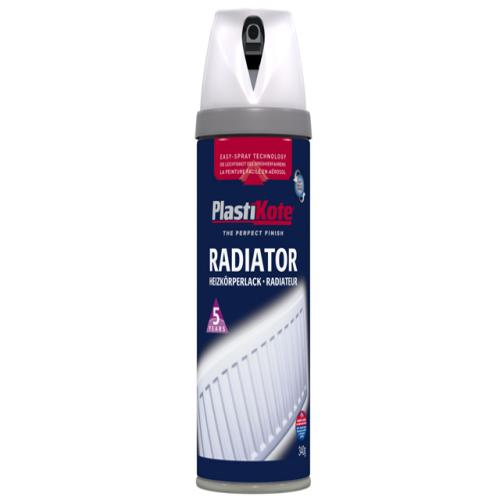 Plasti-kote Radiator Satin White 400ml