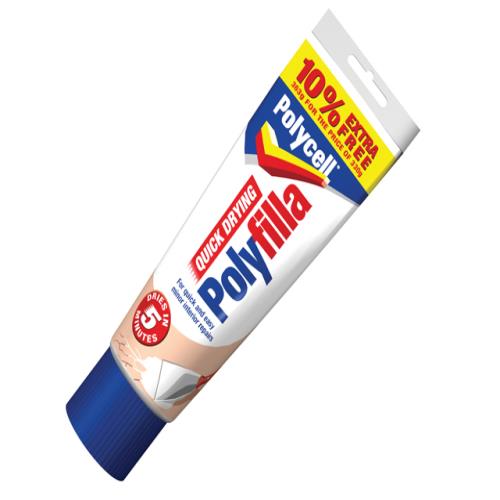 Polycell Quick Drying Polyfilla 330g+10% Extr