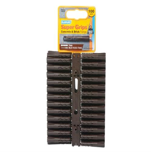 Plasplugs Sbp 503 Fixings Brown Pack Of 100