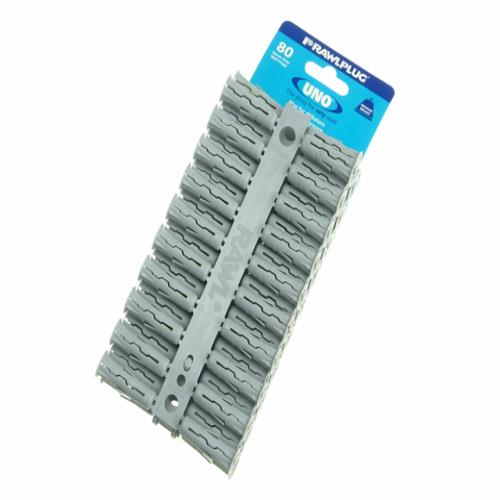 Rawlplug Grey Uno Plugs 10 X 36mm Card Of 80