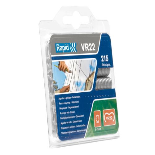 Rapid Vr22 Fence Hog Rings Pack 215 Galvanise