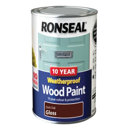 Ronseal 10 Year Weatherproof Wood Paint Dark