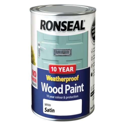 Ronseal 10 Year Weatherproof Wood Paint White