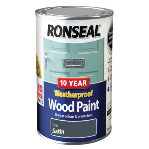 Ronseal 10 Year Weatherproof Wood Paint Grey