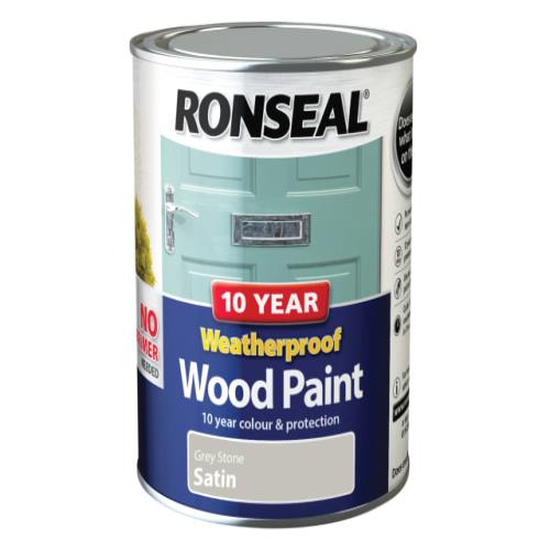 Ronseal 10 Year Weatherproof Wood Paint Grey