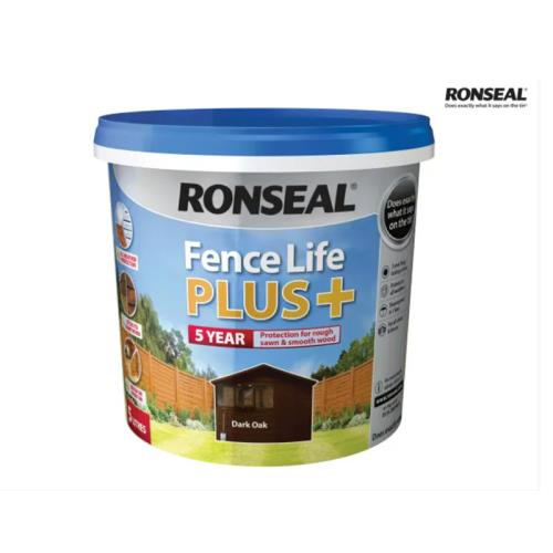 Ronseal Fence Life Plus+ Dark Oak 5 Litre