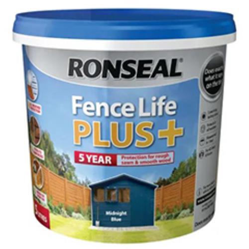 Ronseal Fence Life Plus+ Midnight Blue 5 Litr
