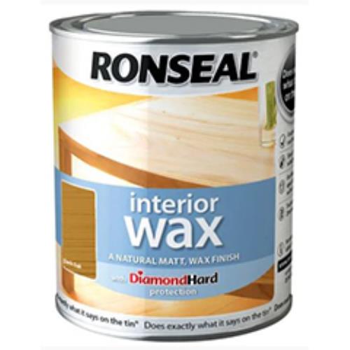 Ronseal Interior Wax Dark Oak 750ml