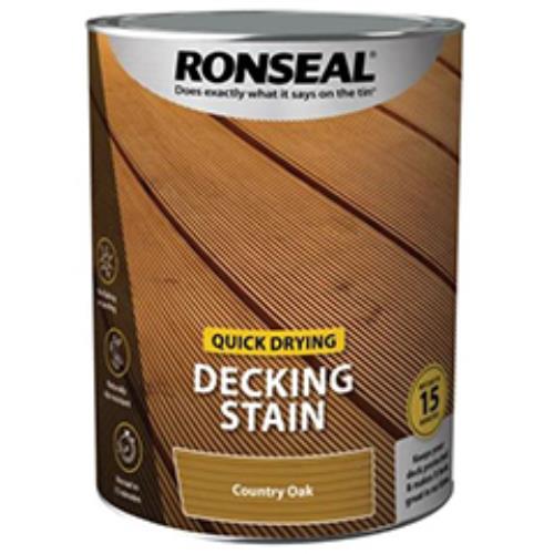 Ronseal Quick Drying Decking Stain Countryoak