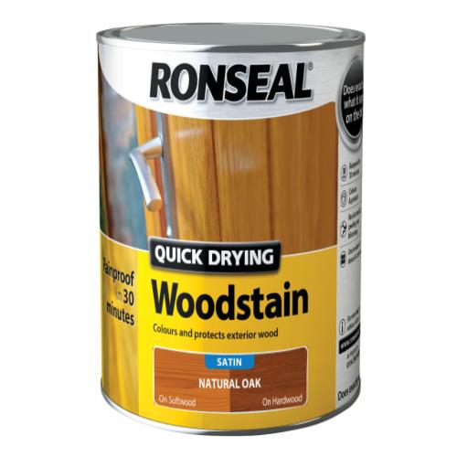 Ronseal Quick Drying Woodstain Satin Natural
