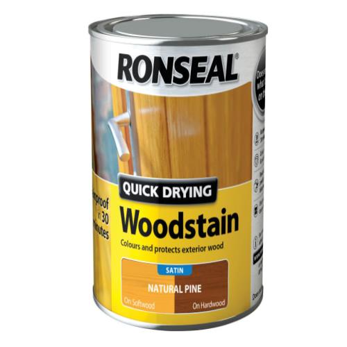 Ronseal Quick Drying Woodstain Satin Natural