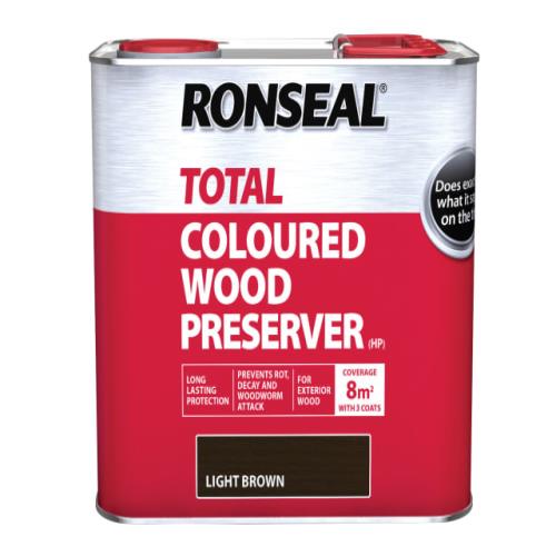 Ronseal Trade Total Wood Preserver Light Brow