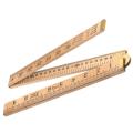 R.s.t. Wooden 4 Fold Rule 1m / 39in (loose)