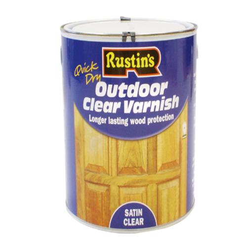 Rustins Exterior Varnish Satin 2.5 Litre