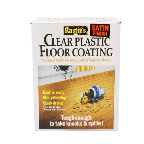 Rustins Plastic Floor Coating Kit Gloss 1l