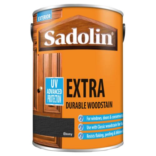 Sadolin Extra Durable Woodstain Ebony 2.5 Lit
