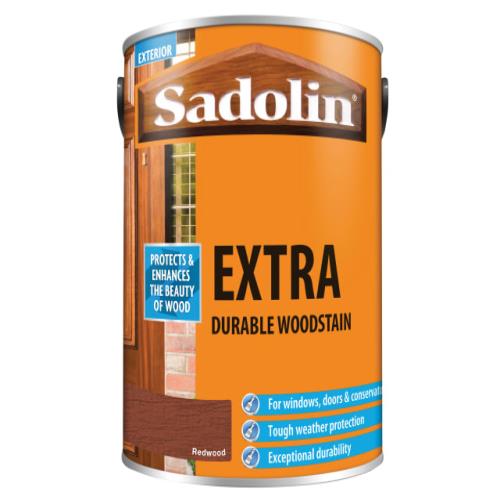 Sadolin Extra Durable Woodstain Redwood 5 Lit
