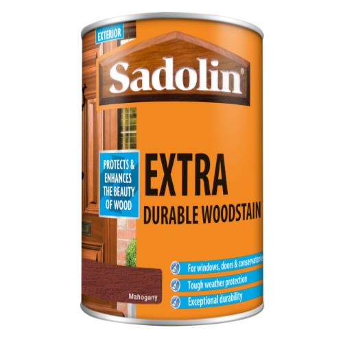 Sadolin Extra Durable Woodstain Mahogany 1 Li