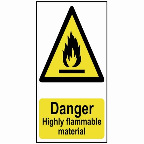 Scan Danger Highly Flammable Material