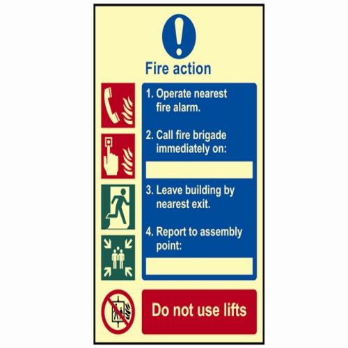 Scan Fire Action Procedure - Photoluminescent