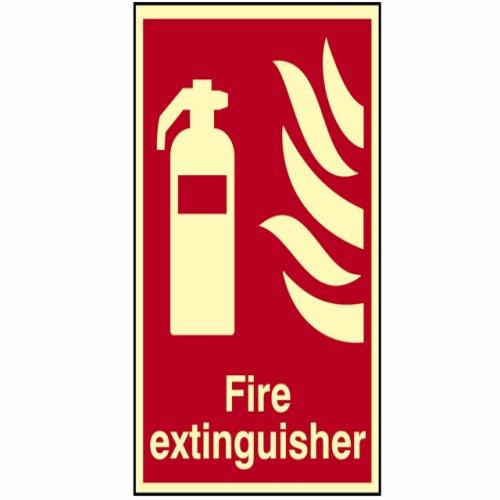 Scan Fire Extinguisher Photoluminescent