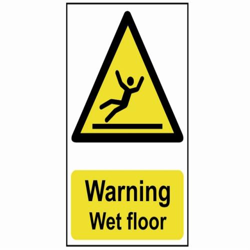 Scan Warning Wet Floor