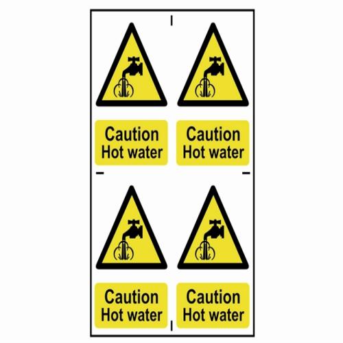 Scan Caution Hot Water