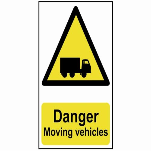 Scan Danger Moving Vehicles - Pvc 400 X 600mm