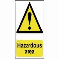 Scan Hazardous Area - Pvc 400 X 600mm
