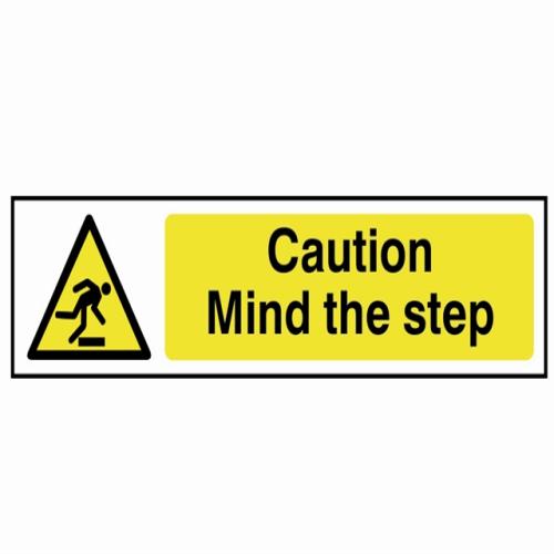 Scan Caution Mind The Step - Pvc 200 X 50mm