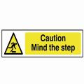 Scan Caution Mind The Step - Pvc 200 X 50mm