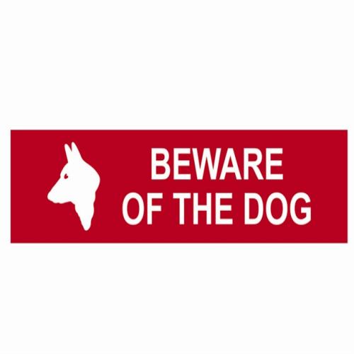Scan Beware Of The Dog - Pvc 200 X 50mm