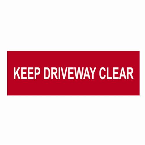 Scan Keep Driveway Clear - Pvc 200 X 50mm
