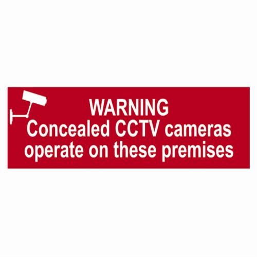 Scan Warning Concealed Cctv Cameras Operate