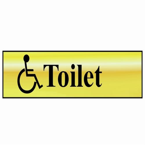 Scan Disabled Toilet - Polished Brass Effect
