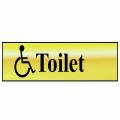 Scan Disabled Toilet - Polished Brass Effect
