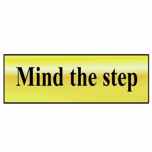 Scan Mind The Step - Polished Brass Effect