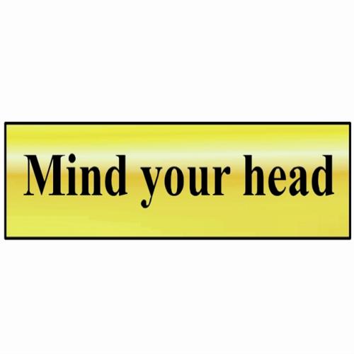 Scan Mind Your Head - Polished Brass Effect