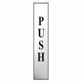 Scan Push Vertical - Polished Chrome Effect