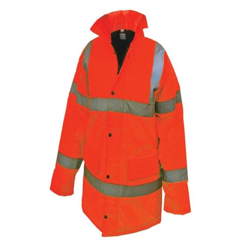 Scan Hi-vis Motorway Jacket Orange Xlarge