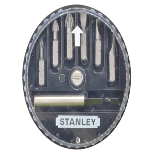 Stanley Insert Bit Set Pozidriv/slotted 7pcs