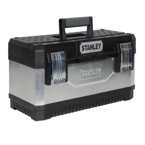 Stanley Galvanised Metal Toolbox 23in