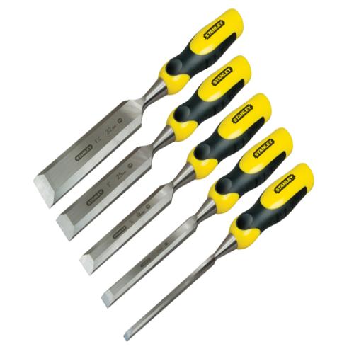 Stanley Dynagrip Bevel Edge Chisel Set Of 5