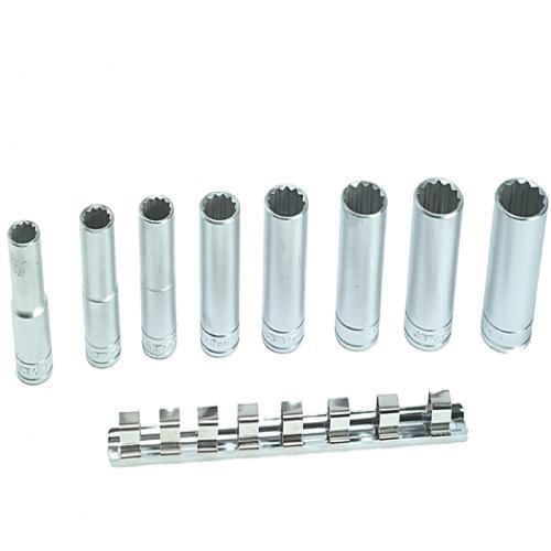 Teng M1207 Socket Clip Rail Set Of 8 Metric