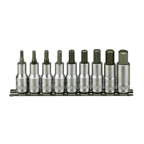 Teng M1212 Socket Clip Rail Hex Set Of 9 Metr